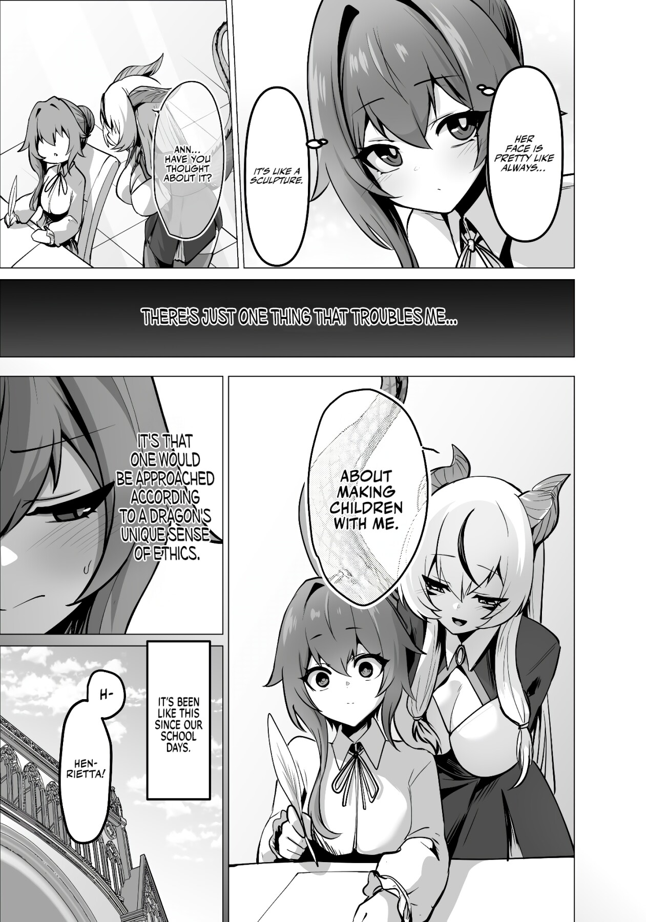Hentai Manga Comic-The Daughter of the Strongest Dragon Race Won't Stop Begging for a Baby, So I'll Teach Her a Lesson with My Futanari Cock-Read-19
